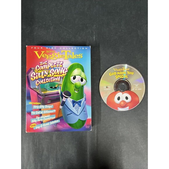 VeggieTales - The Complete Silly Songs Collection 4 Disc Set DVD 2005+ Bonus DVD - Picture 1 of 5